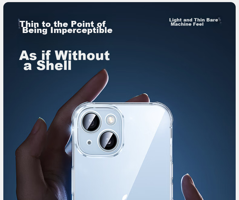Чехол для телефона SmartDevil для Apple iPhone 15 Plus, противоударный с воздушной подушкой, ультратонкий, полный охват линз, прозрачный, защита от пожелтения, износостойкий, анти-капля, унисекс
