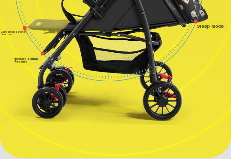 Детская коляска ANGI BABY, складная, с амортизацией, реверсивная