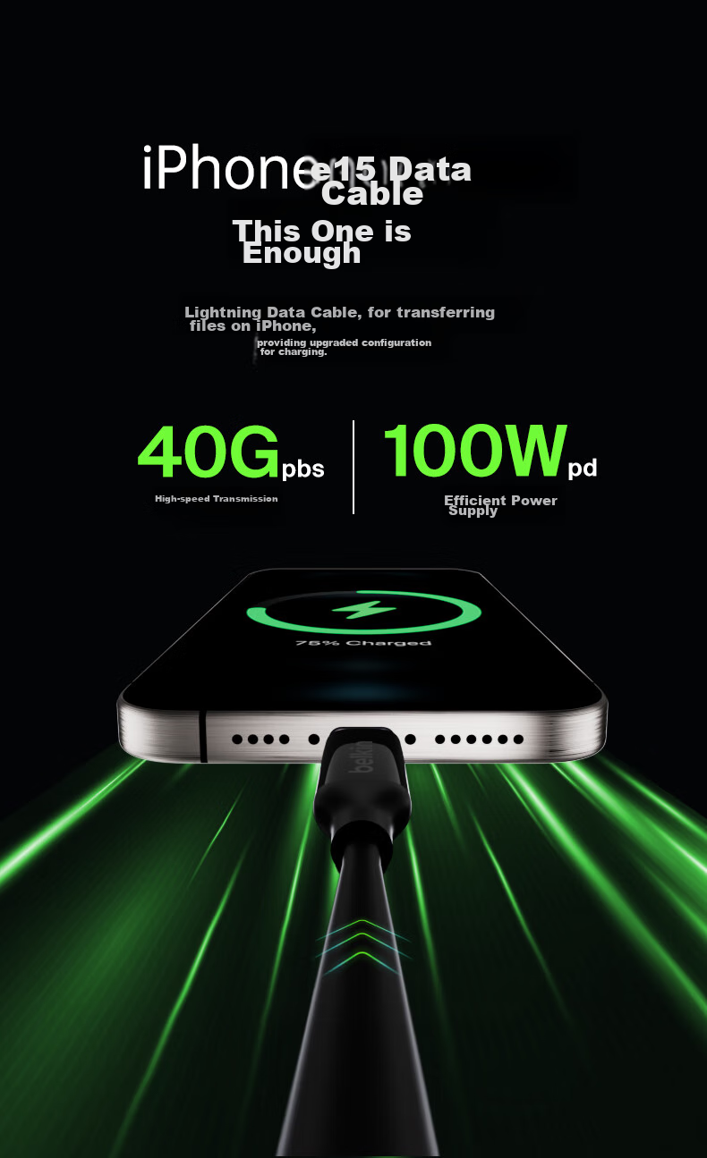 Кабель Thunderbolt 4 USB4 0.8м