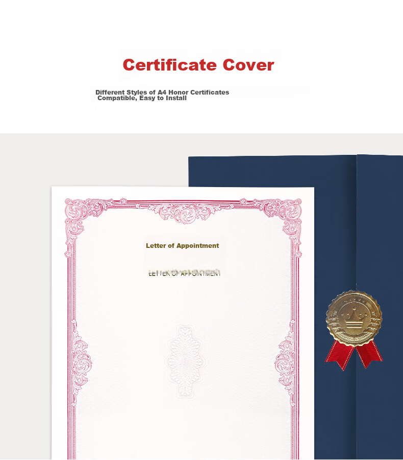 Befon A4 Appointment Letter Inner Pages, Certificate of Appointment Award Certificate Inner Pages, Company Employment Certificate, Printable A4 Paper Inner Pages, Office Stationery, 10 Sheets 0365
