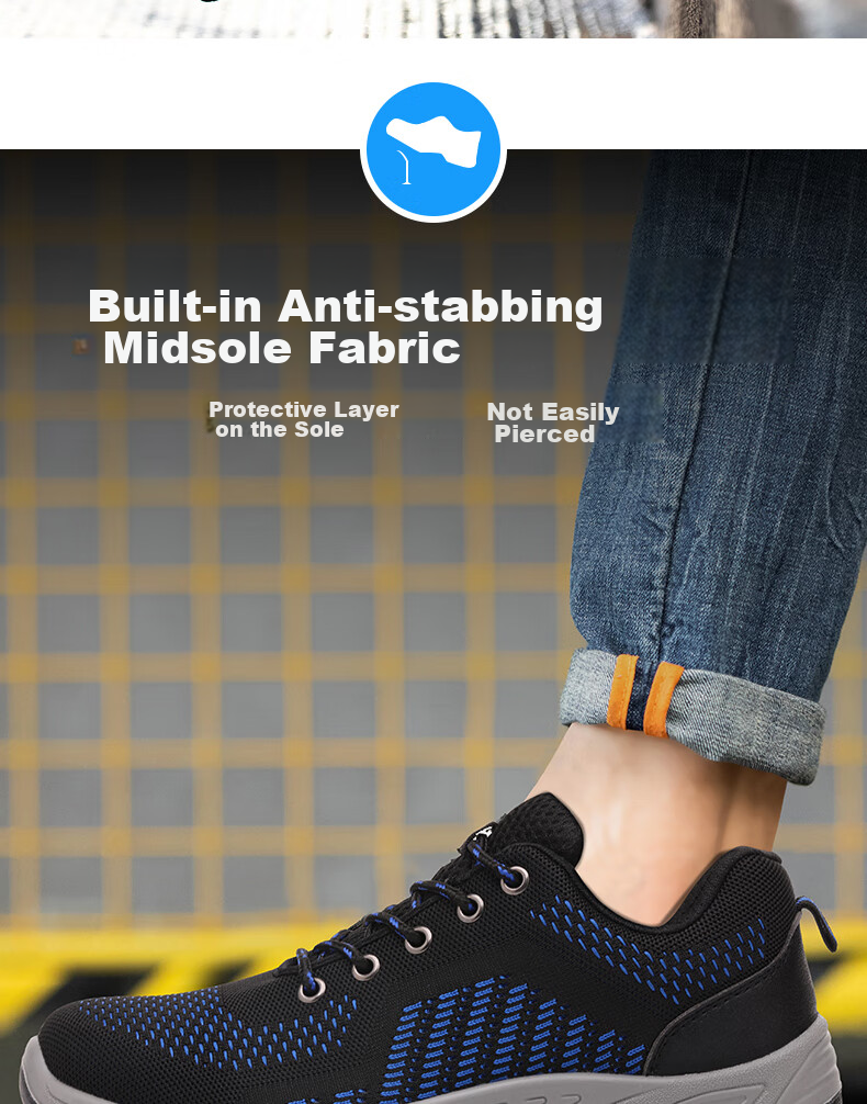 Мужские защитные ботинки LAOGUANJIA с дышащей конструкцией Flyknit, изоляцией 10 кВ, износостойкие, противоударные, противопрокольные, размер 45