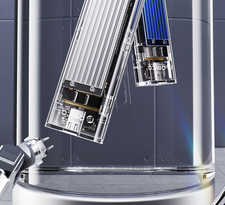 Внешний корпус ORICO TCM2-C3-SV-BP для M.2 NVMe SSD, 10 Гбит/с, USB Type-C, алюминиевый сплав, серебристый