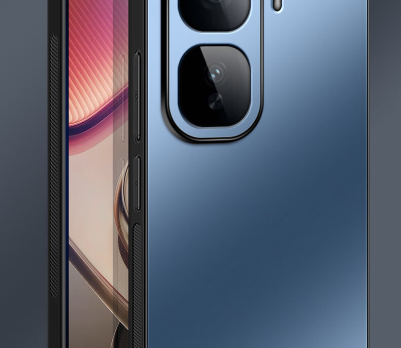 Чехол для телефона Shangsu AG Frosted для Vivo iQOO Neo10 / Neo10 Pro, синий сапфир, защита камеры, противоударный, анти-отпечаток