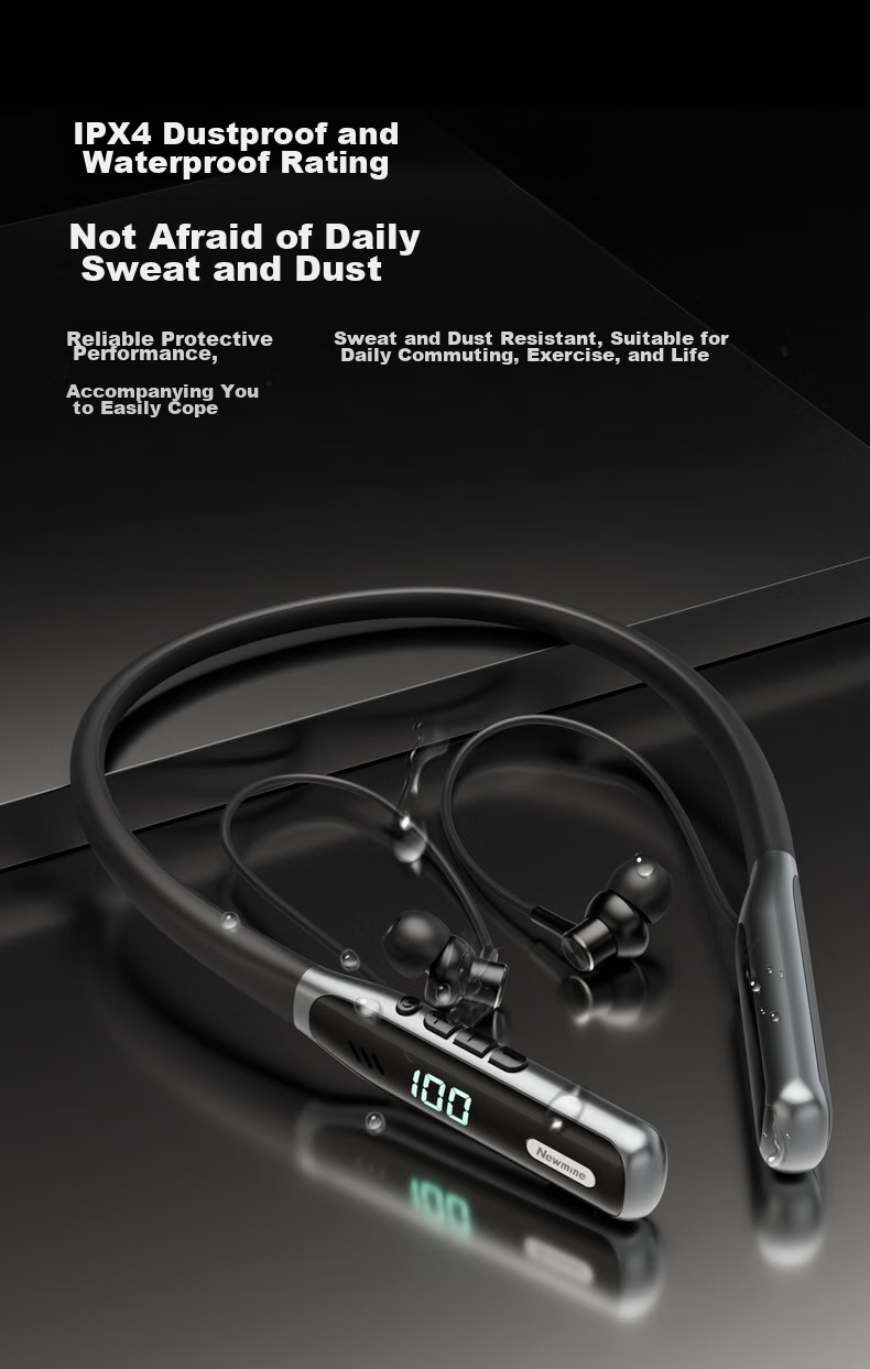 Беспроводные наушники Newmine G1 Bluetooth, для спорта, караоке, игр, звонков, с шумоподавлением, полувнутриканальные, длительное время работы, совместимы с Apple, Huawei, Xiaomi
