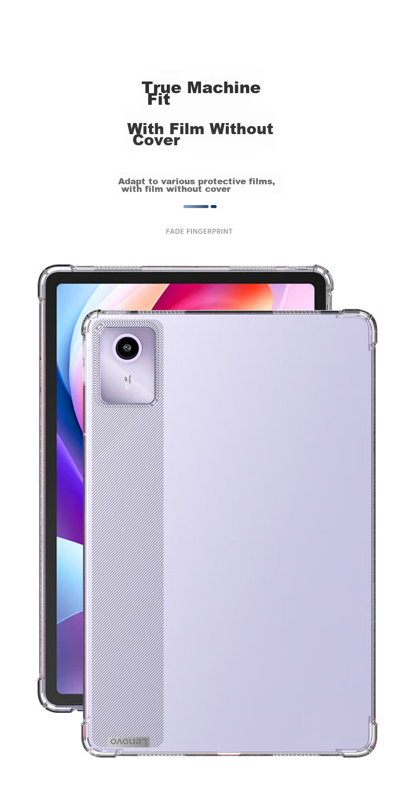 Защитный чехол BIAZE для Lenovo Xiaoxin Pad 2024 11 дюймов, прозрачно-белый, из ТПУ, с защитой от падения