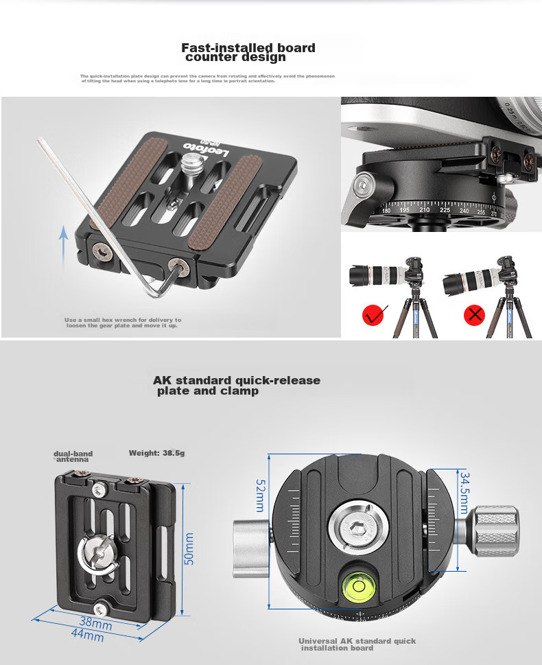 Штатив Leofoto LX-284CT+XB, легкий, портативный, для фото- и видеосъемки, двухпанорамная шаровая головка, профессиональный штатив-монопод