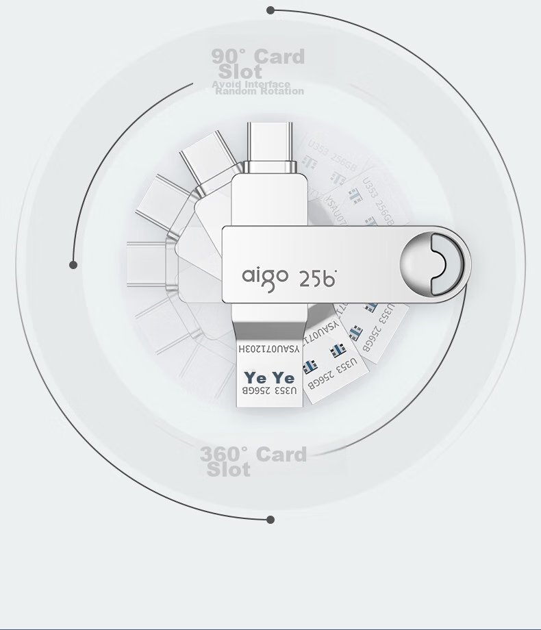 USB-флеш-накопитель Aigo U353 Type-C, 64 ГБ, USB 3.2, 150 МБ/с
