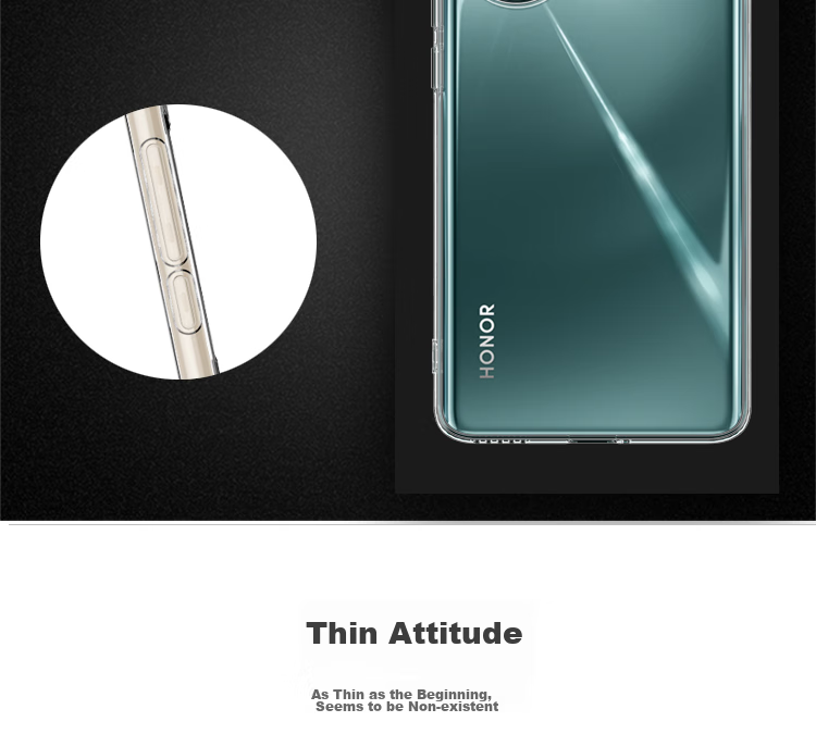 Чехол для телефона ESCAPE для Honor 60, противоударный, ультратонкий, силиконовый, прозрачный, с отверстием для шнурка