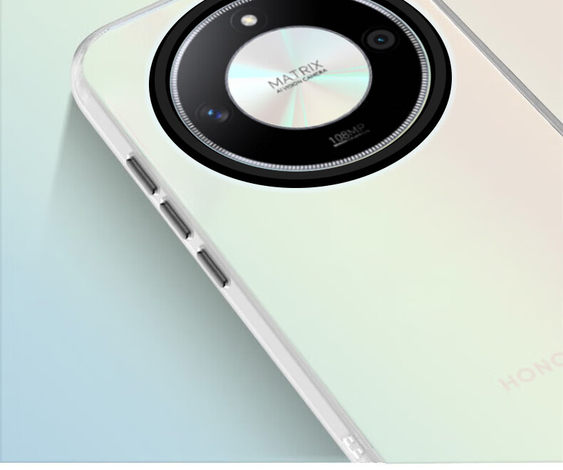 Чехол для телефона Baozou для Honor X50, силиконовый, с мягкими краями, противоударный, лазерный градиент, матовый, серый