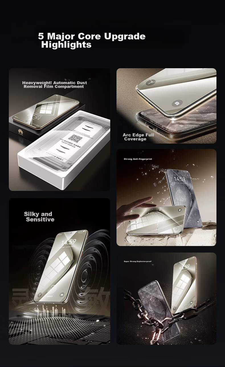 Защитная пленка DIVI Ice Ceramic Film для Huawei Pura70, полноадгезионная, гидрогелевая, противоударная, антибликовая, противоотпечатки