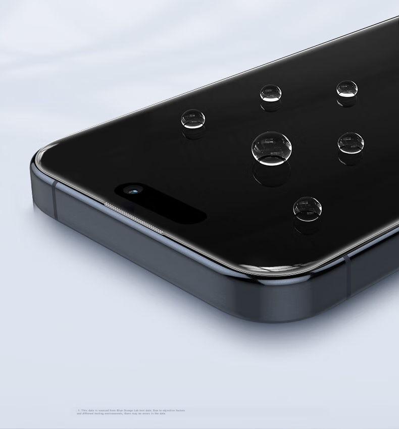 Защитное стекло BLUEO для iPhone 15 Pro Max, с AR-покрытием, защита от отпечатков пальцев и бликов