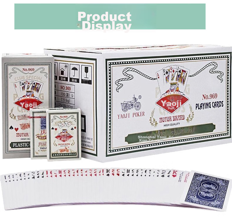 Игральные карты Yaoji, 959 Золотой Веер, 10 колод, самообслуживание, подлинный продукт, оптовая продажа