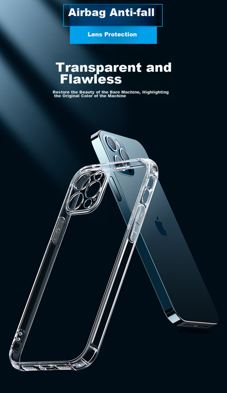 Защитный чехол Kelleia для iPhone 15 Pro Max, ультратонкий, с защитой объектива и противоударными подушками