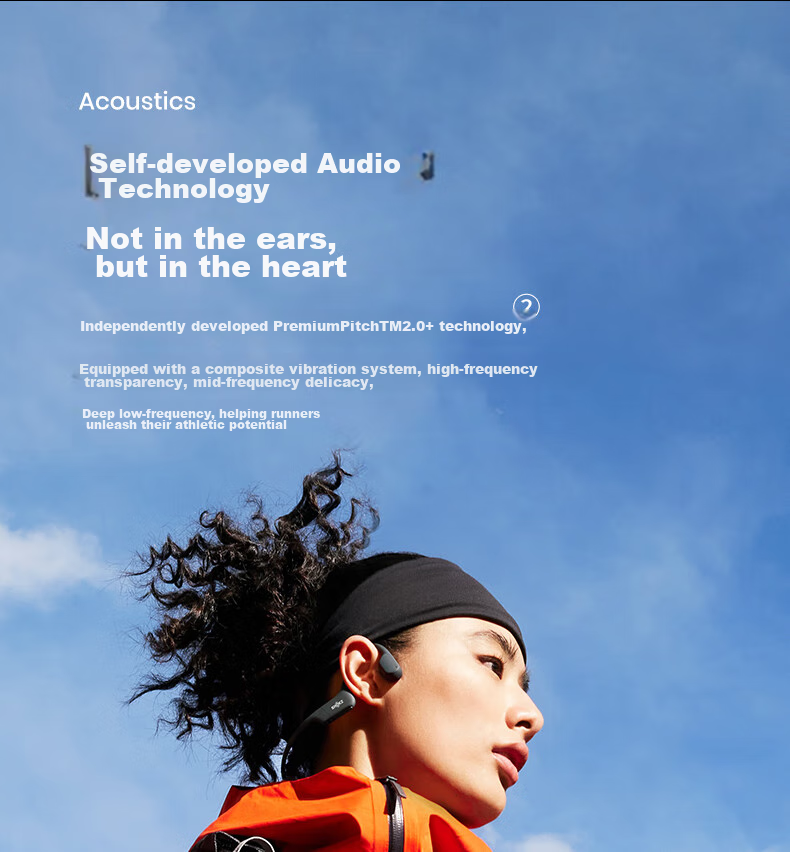 Беспроводные наушники SHOKZ OpenRun Air S803, костная проводимость, спортивные, черные