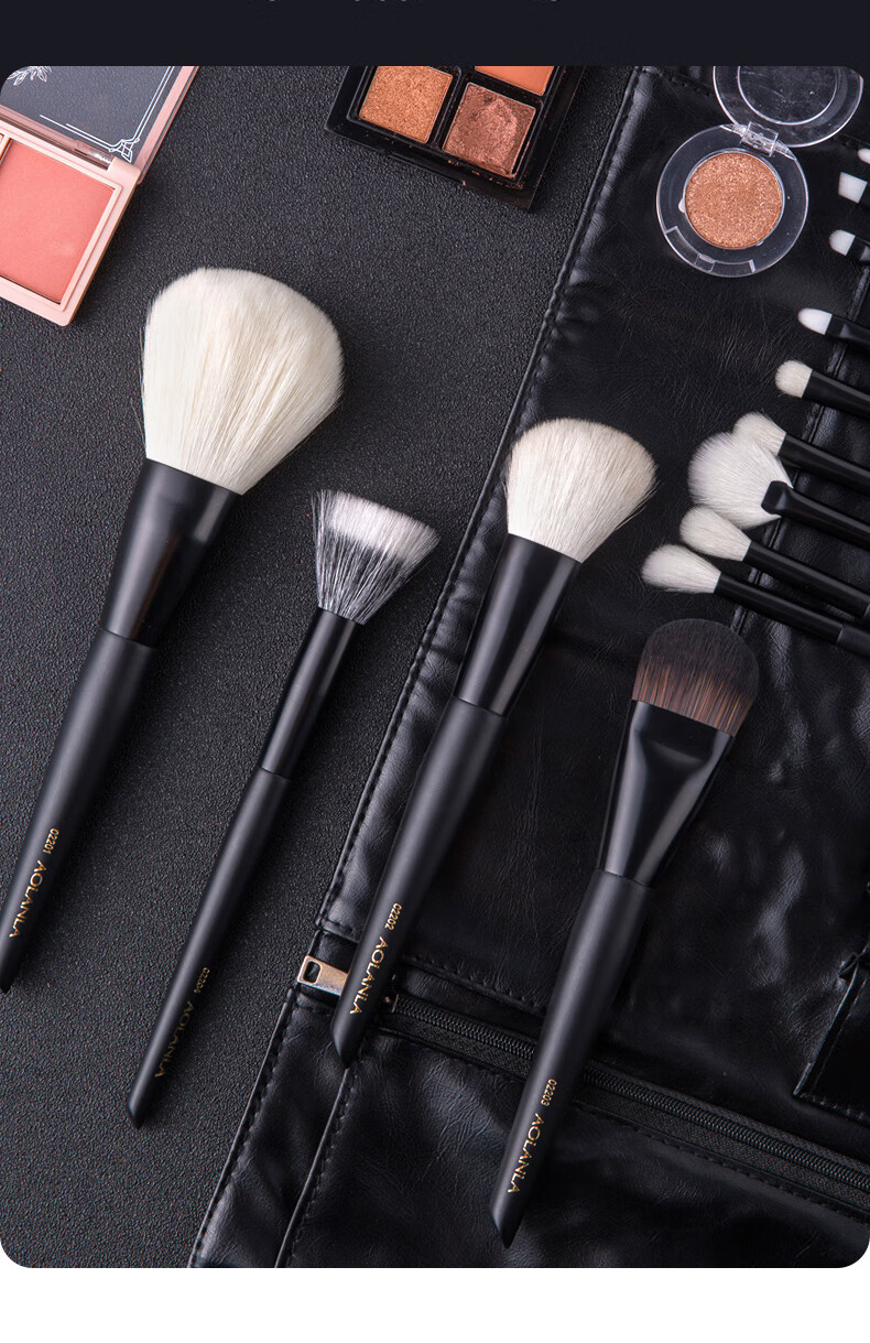 Набор кистей для макияжа AOLANLA Ink Shadow, 13 шт., для пудры, теней, румян, портативные косметические инструменты, подарок на Новый год