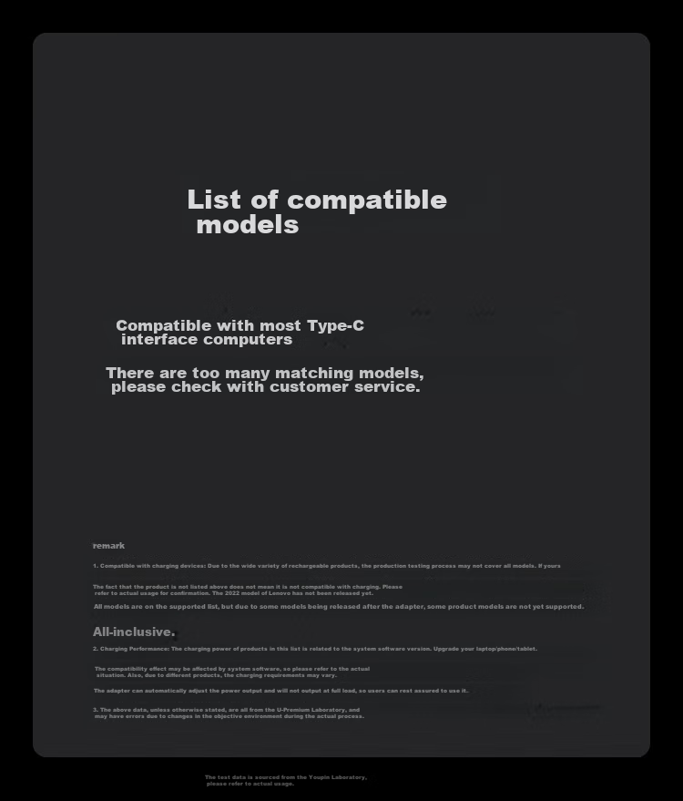 Адаптер питания HP Type-C 65W, портативная версия, для ноутбуков