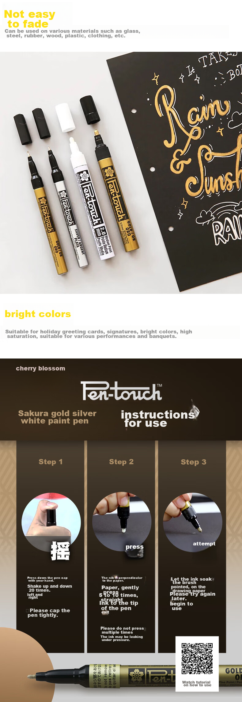 Маркер SAKURA Paint Marker, Розовое золото, 1.0 мм