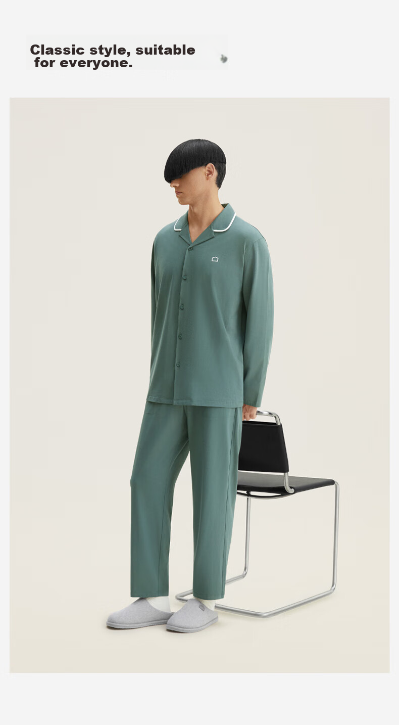 Мужская пижама Bananain Cotton 301H, комплект из чистого хлопка для пары, с длинным рукавом, для весны и осени, подарок на День святого Валентина
