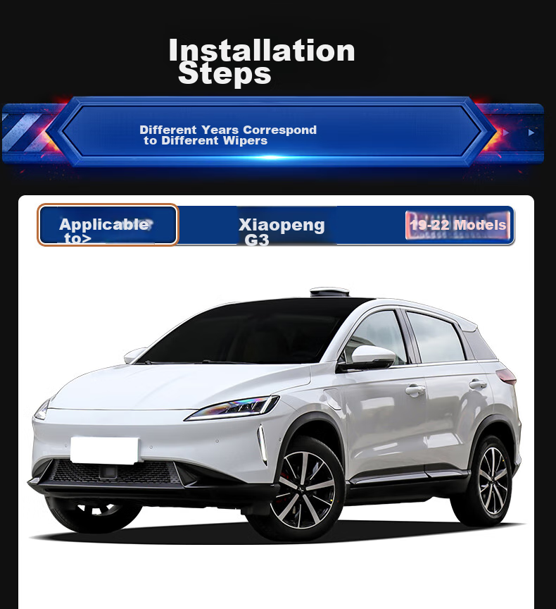 Дворники YITU для лобового стекла автомобиля Xiaopeng G3 (2019-2022), оригинальные бескаркасные щетки стеклоочистителя, 1 пара
