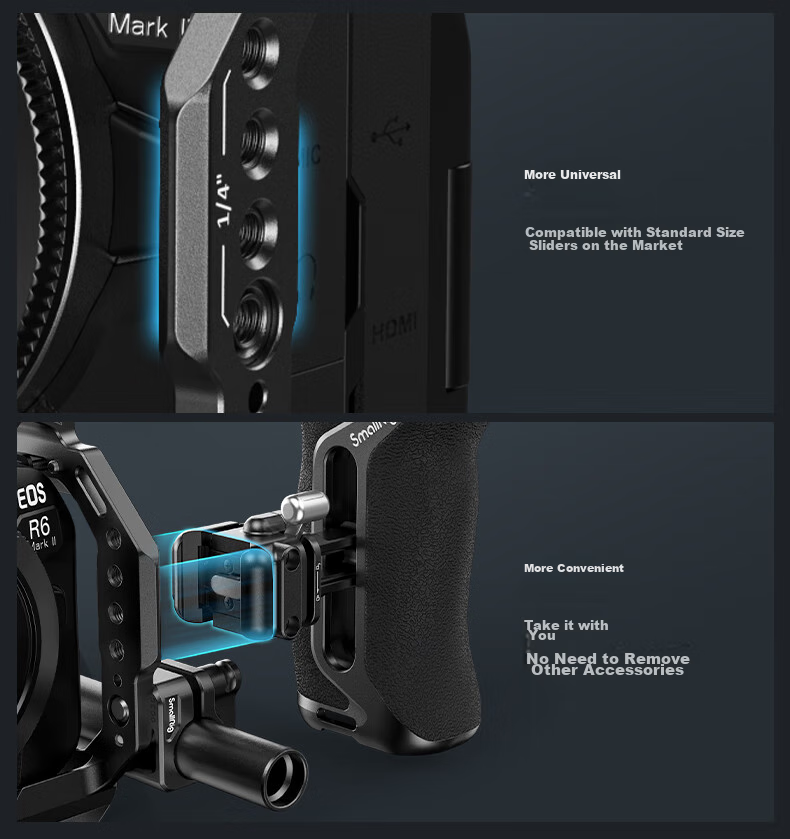 Универсальная боковая ручка SmallRig 4017 для DSLR-камер с быстросъемным слотом