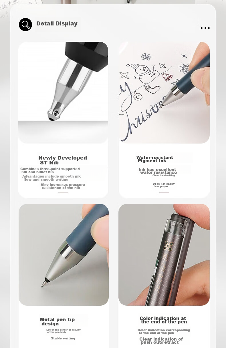 Гелевая ручка PILOT Juice Up Limited Edition Retro Color, черная, 0.4 мм, LJP-20S4-CGB