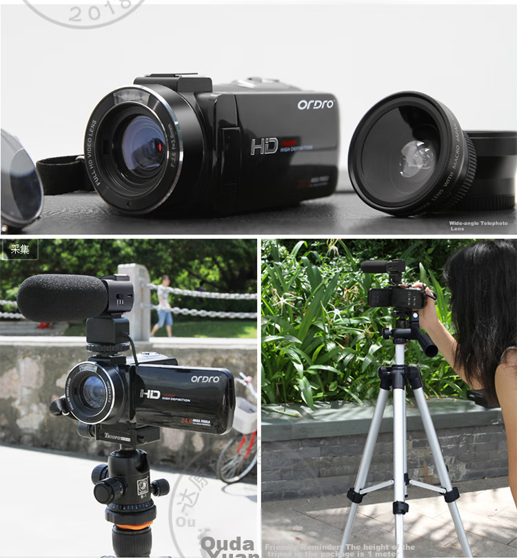 ORDRO Z20 4K HD Цифровая видеокамера, портативная профессиональная камера для дома, путешествий, встреч, TikTok