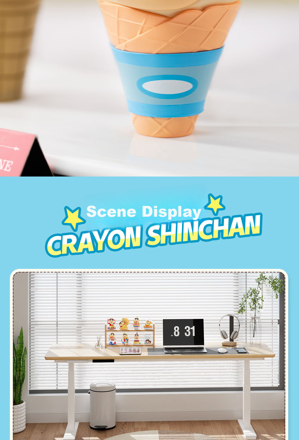 Набор фигурок 52TOYS "Crayon Shin-Chan Heart Dot Time", слепая коробка, 8 шт.