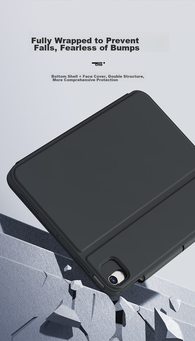 Защитный чехол ESR для iPad Air 7/6/5/4, 11-дюймовый M3, 10.9-дюймовый Apple Tablet, съемный, вращающийся, полноразмерный, противоударный, синий