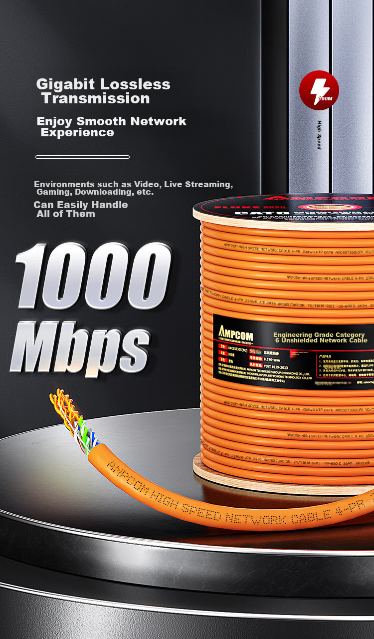 Сетевой кабель AMPCOM CAT6