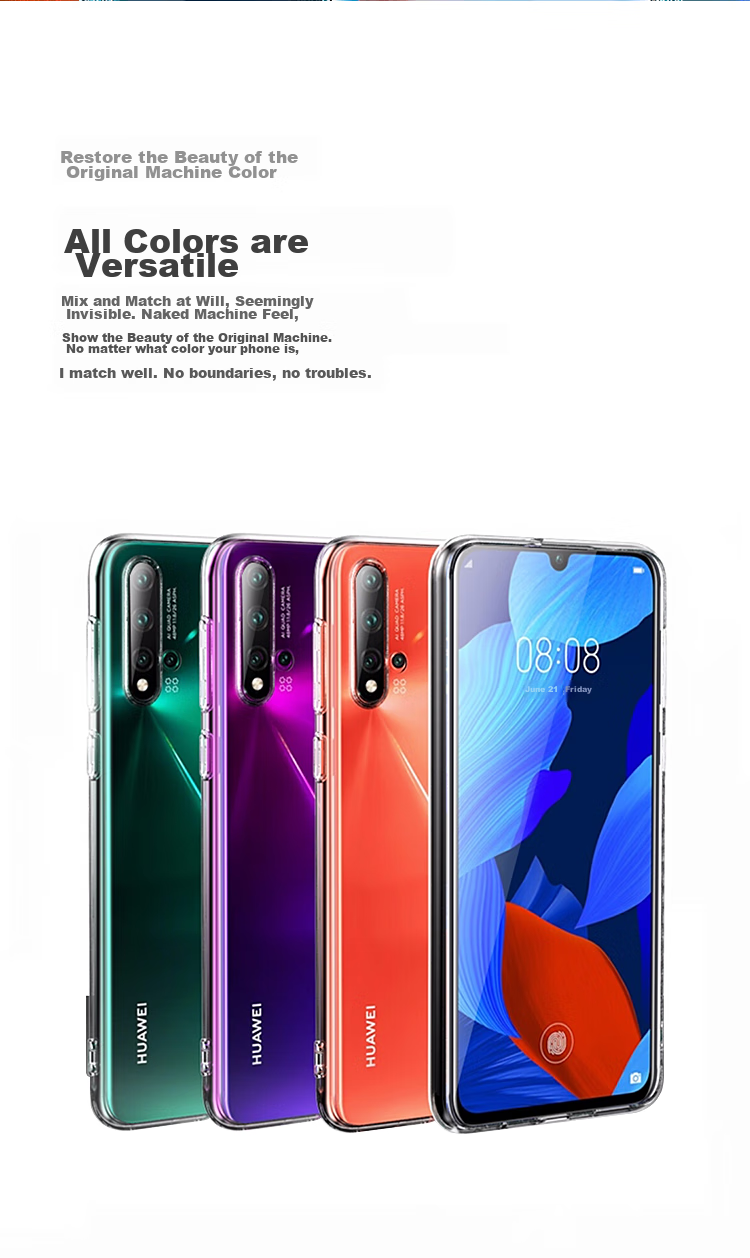 Прозрачный противоударный чехол Snowkids из ТПУ для Huawei Mate 40 Pro, ультратонкий, стильный