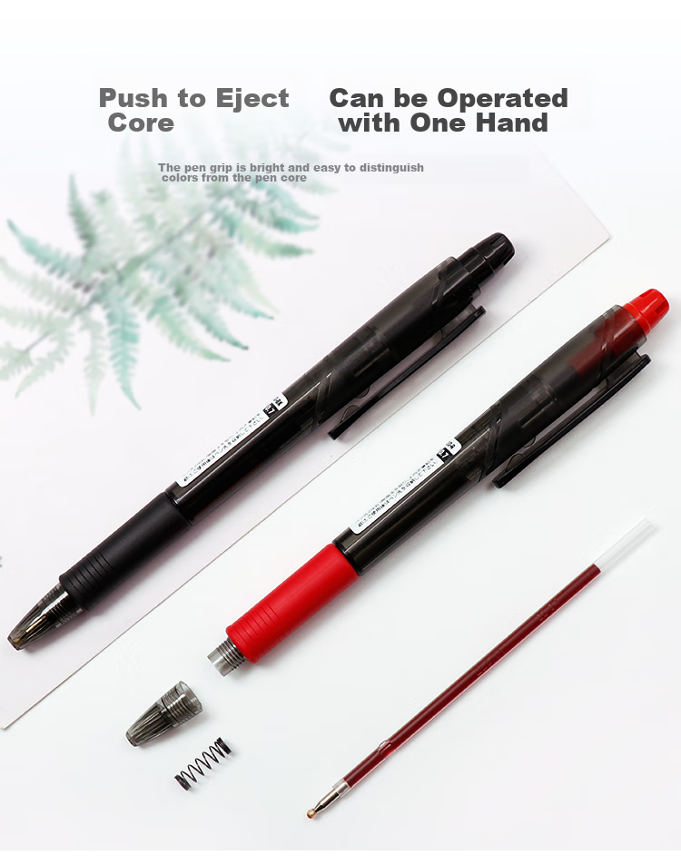 ZEBRA Genuine Ballpoint Pen Series, 0.7mm Bullet Tip, Push-Button Retractable Pen, for Students And Office Use, Medium Oil Pen, ID-A200, Black