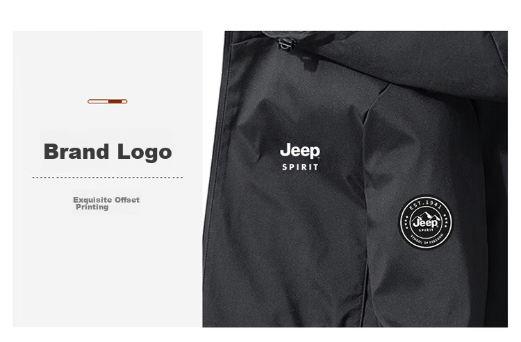 Мужская куртка JEEP SPIRIT, осень-зима, корейский стиль, свободный капюшон, синяя, размер L