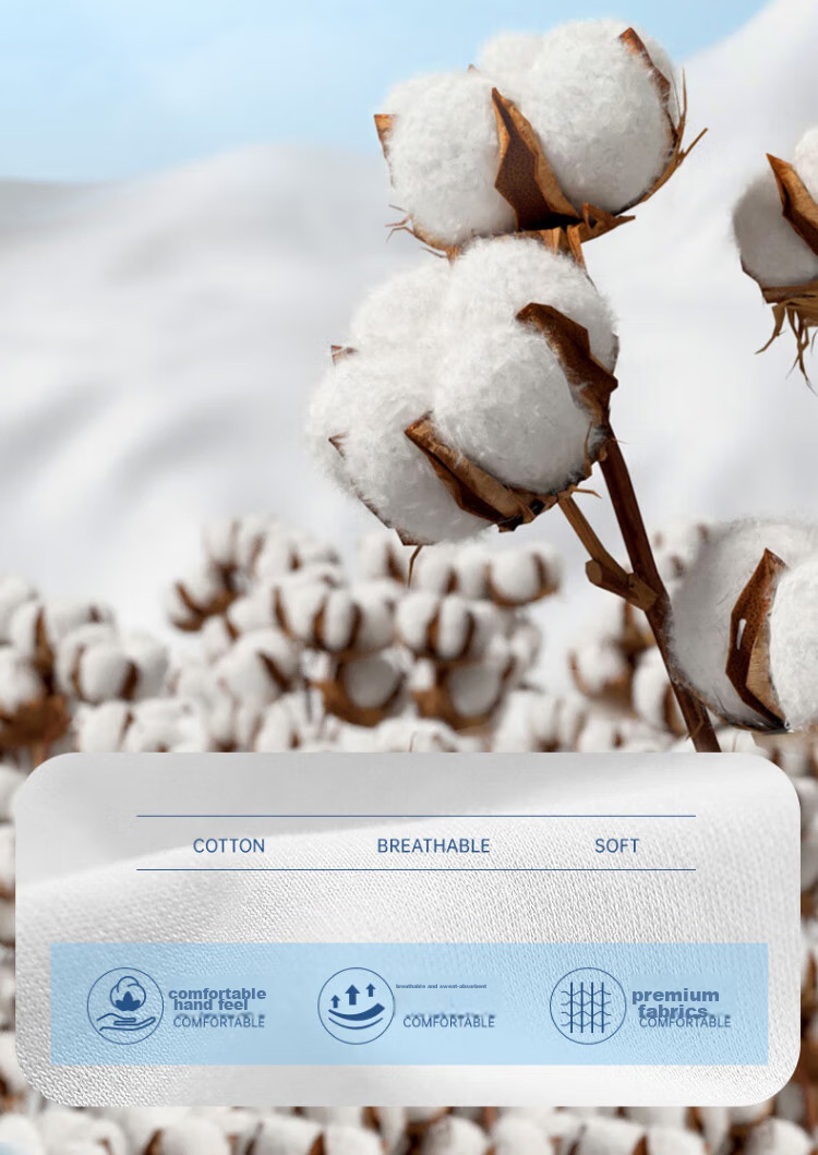 Одноразовое нижнее белье Freego Pure Cotton для женщин, стерилизованное EO, полностью хлопковое, не требует стирки, для беременных, послеродовое, менструальное, для путешествий, белое, размер L, 5 шт.