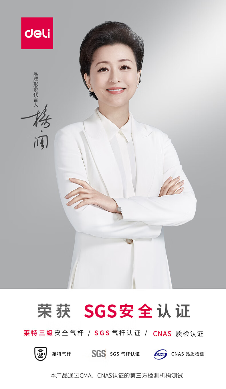 得力 deli 头枕可调电脑椅 人体工学办公椅 家用舒适转椅 33564