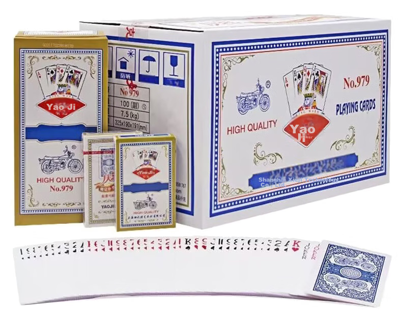 Игральные карты Yaoji, 959 Золотой Веер, 10 колод, самообслуживание, подлинный продукт, оптовая продажа