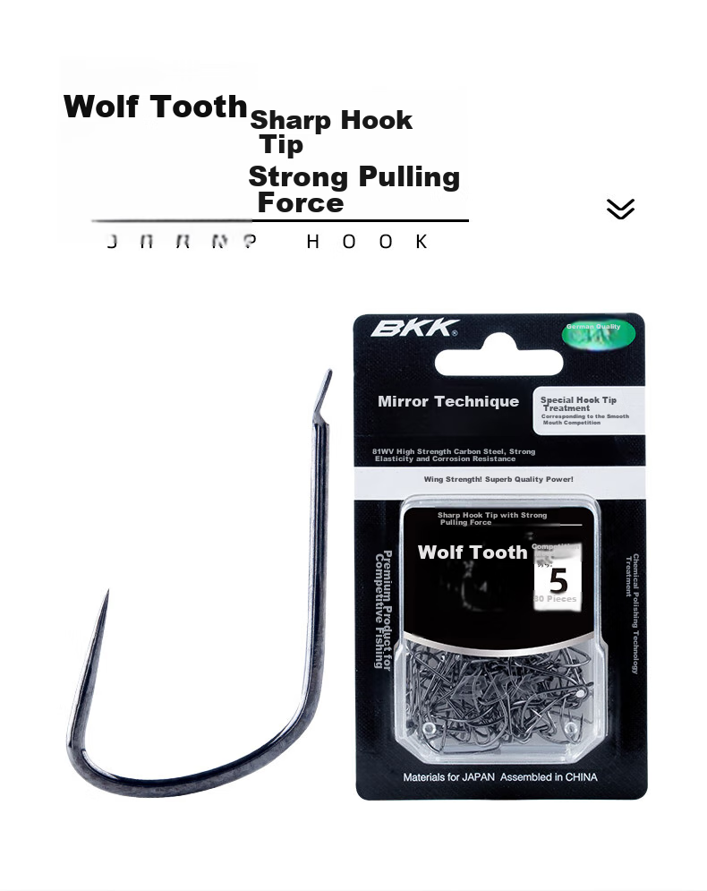 Крючки рыболовные BKK Competitive Spiked Fish Hook Barbedless Black Pit Carp Crucian Carp Flying Carp Fine Spiked Fish Hook Loose Package, размер 10#, без бородки, цвет черный