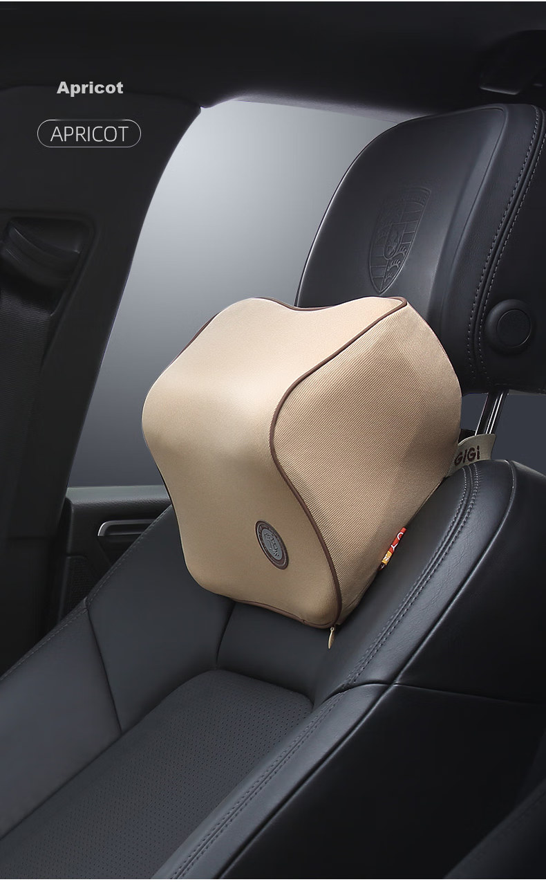 Подушка под голову GiGi G-1107 Space Memory Foam, автомобильная, для водителя, бежевая