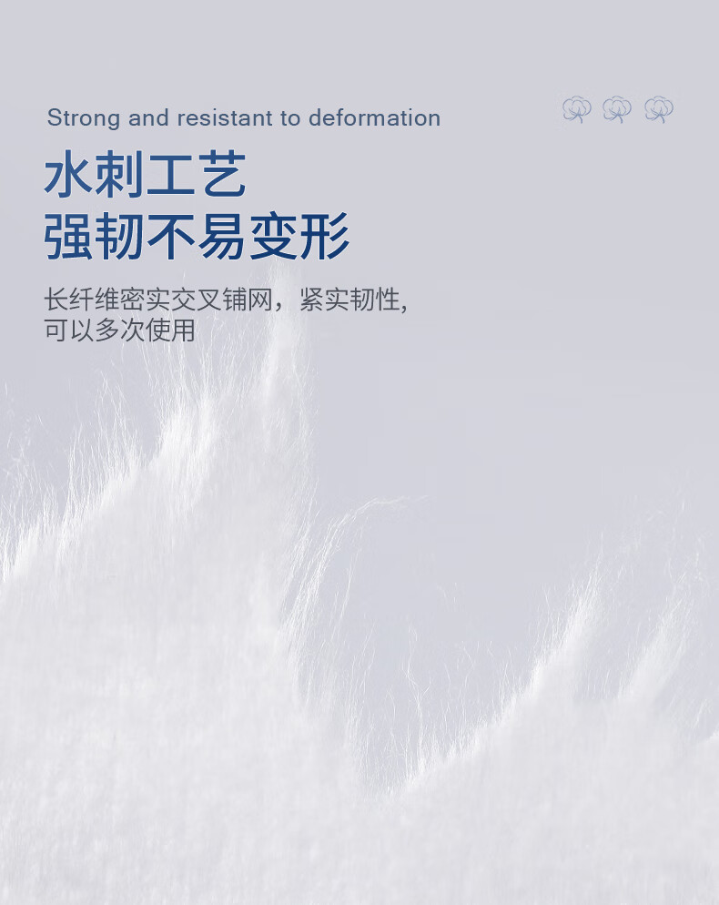 丹丁力诗（DAMTINLIS）一次性洗脸巾50抽 亲肤加厚擦脸巾化妆卸妆棉柔巾干湿两用洁面巾