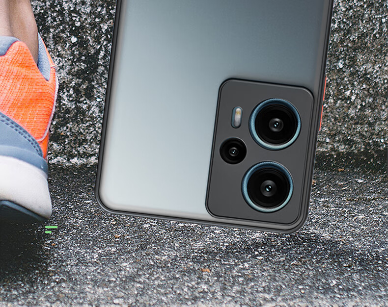 Чехол для Xiaomi Redmi Note 12 Turbo HotFire, противоударный силиконовый с защитой объектива, простой стиль, контрастные цвета