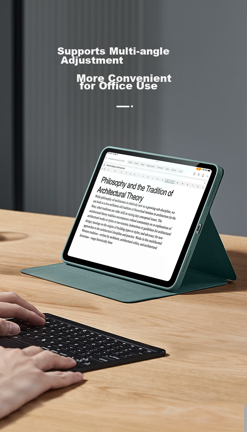 Защитный чехол ESR для iPad Air 7/6/5/4, 11-дюймовый M3, 10.9-дюймовый Apple Tablet, съемный, вращающийся, полноразмерный, противоударный, синий