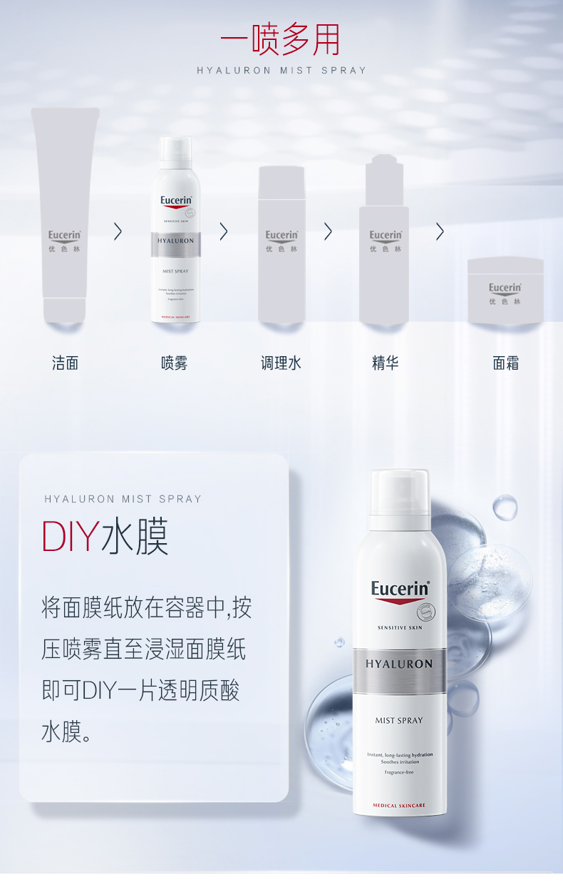 优色林玻尿酸补水保湿喷雾50ml  有效期24/3月
