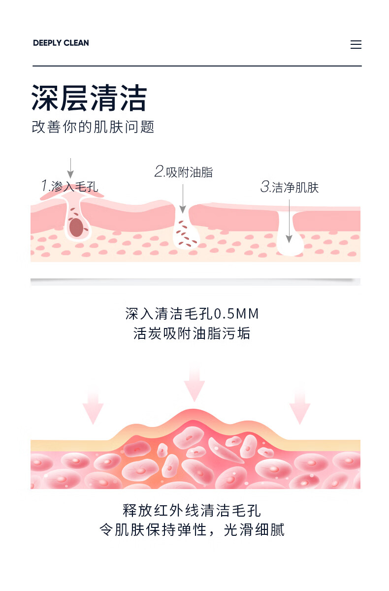 欧贝斯 男士洗面奶活炭净爽洁面乳130g洁面膏茶叶精华控油