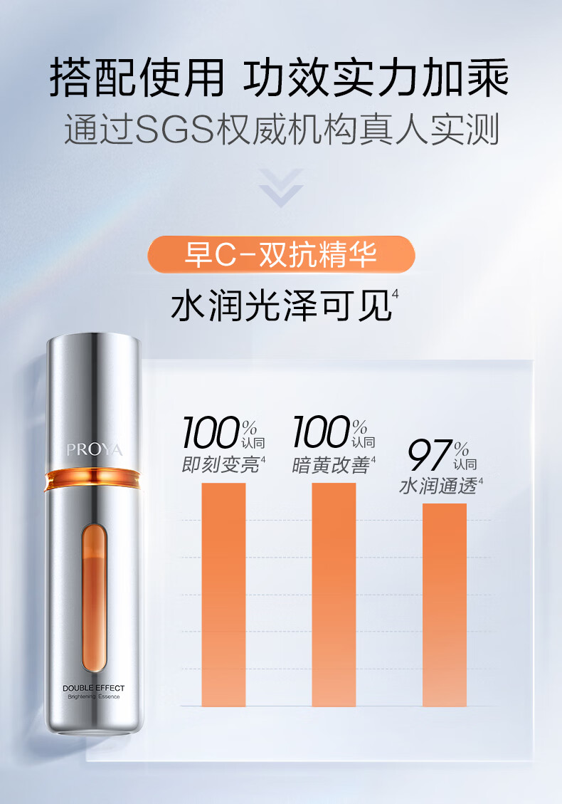 珀莱雅双抗精华+红宝石+源力90ml 早c晚a精华护肤品套装 护肤礼盒化妆品