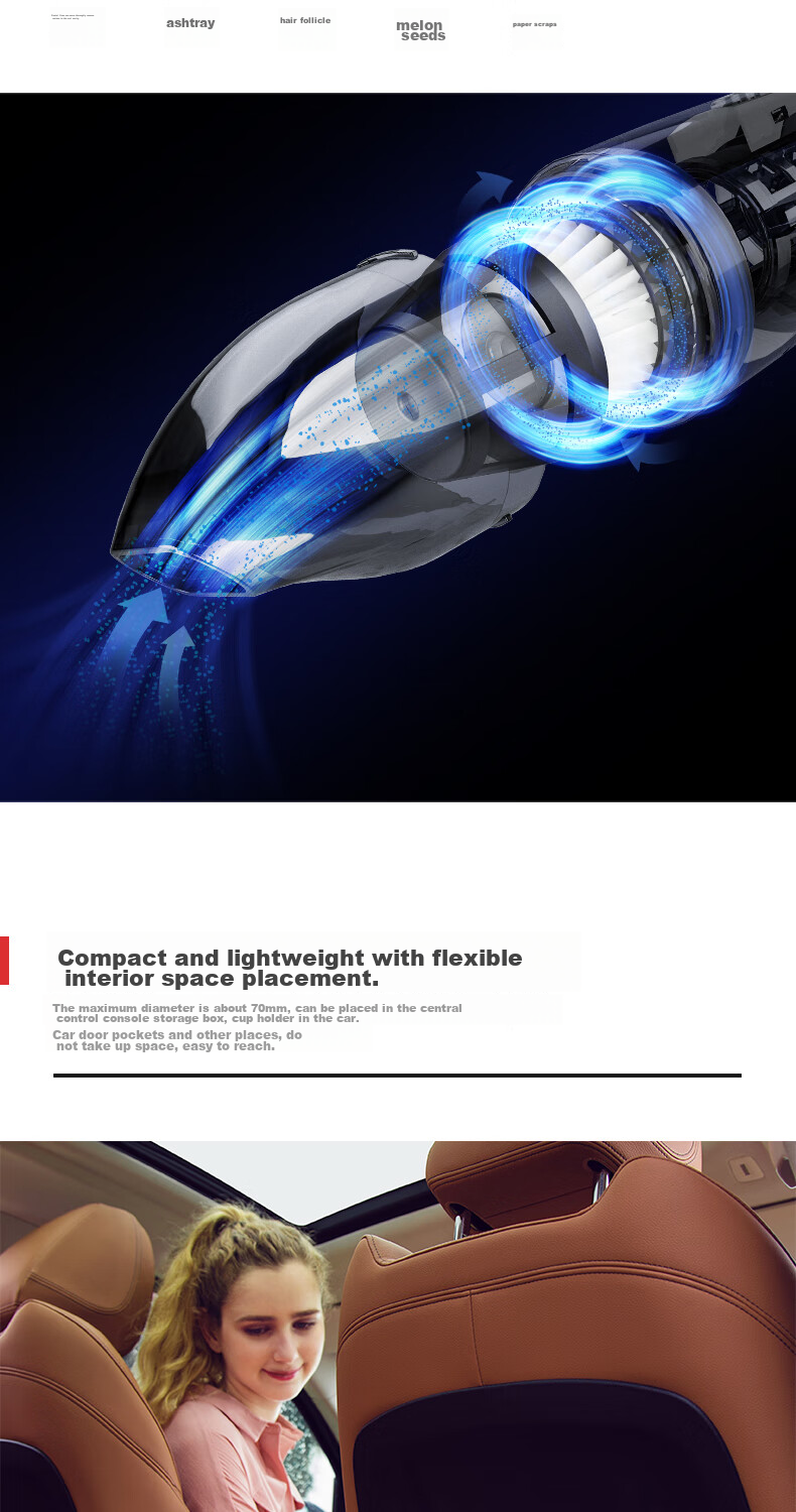 Беспроводной пылесос Morphy Richards MR3936, ручной, портативный, с USB-зарядкой, очистка озоном