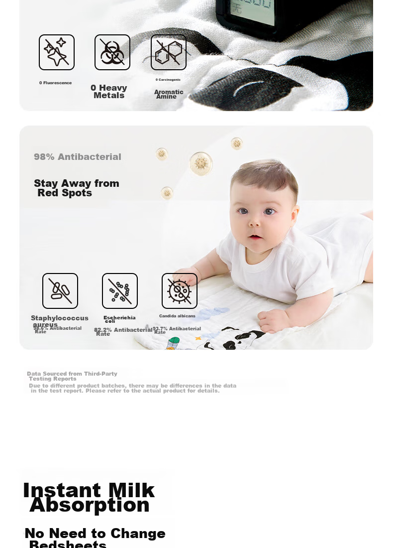 Подушка для новорожденных Babycare, дышащая, машинная стирка, Qiqi Tiankong, светло-голубой, 40*20