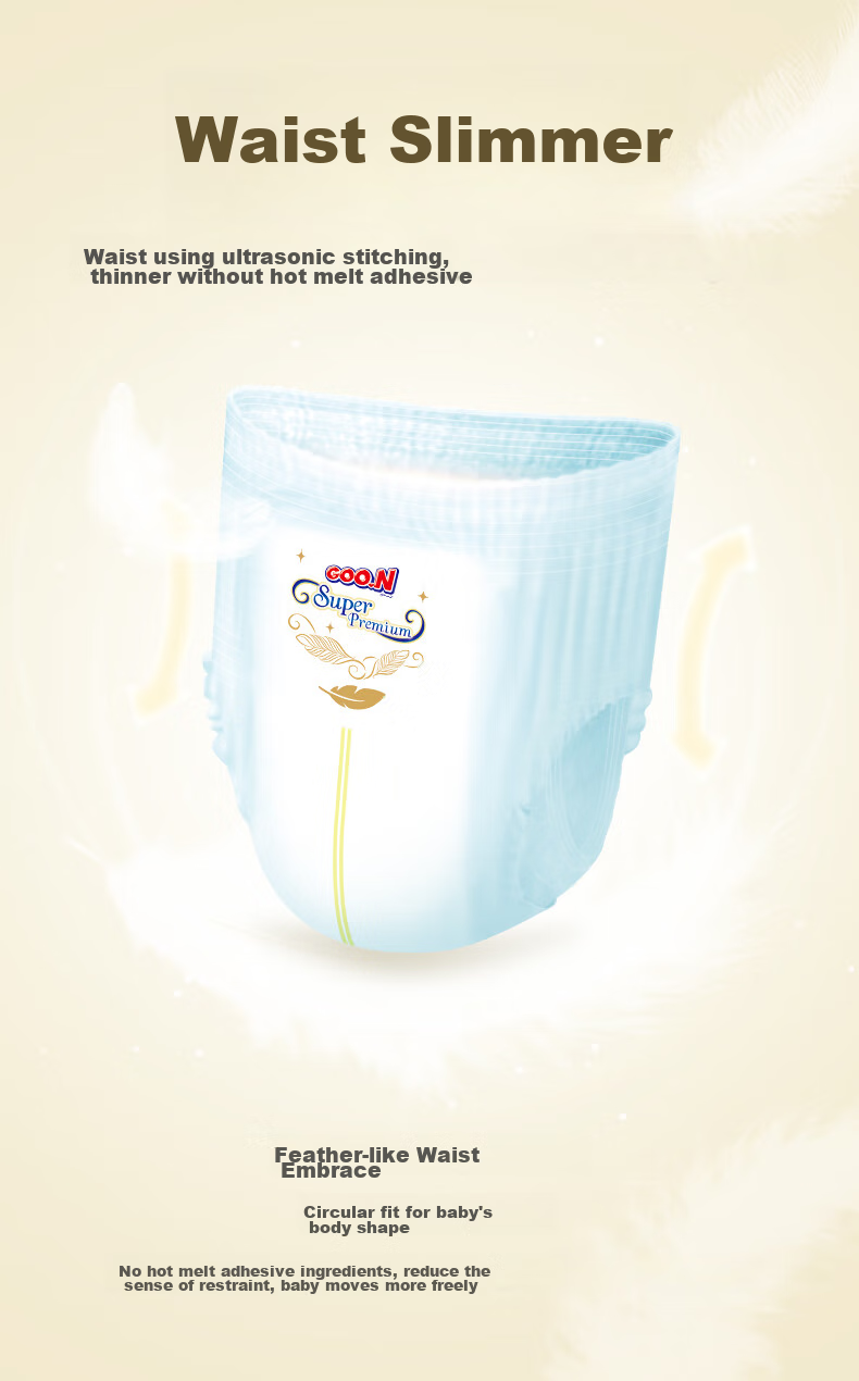GOO.N Guangzhiyu Series Pull-Up Diapers XL30 Pieces (12-17kg), ультратонкие и дышащие