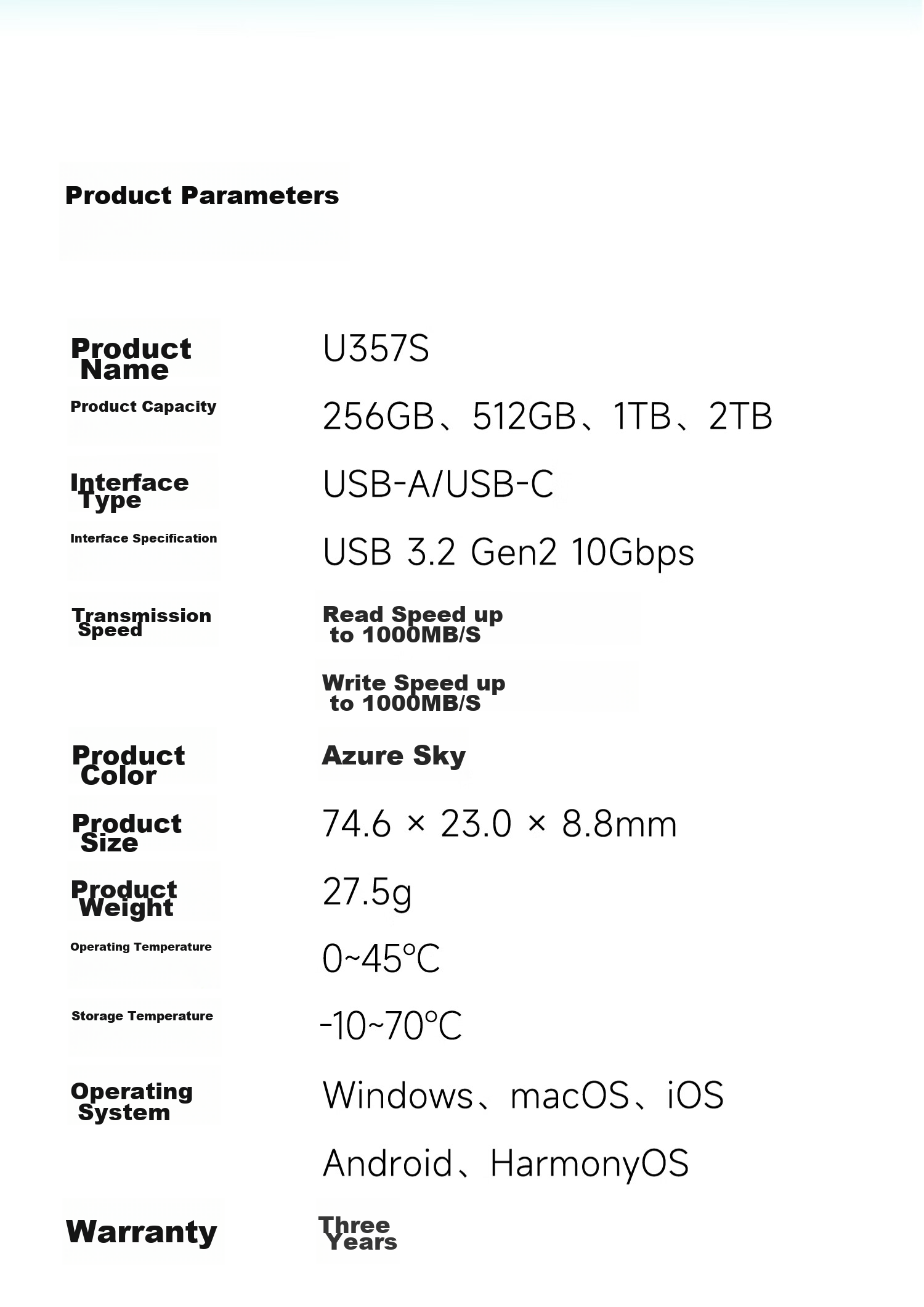 USB-флеш-накопитель Aigo U357S 256 ГБ, USB 3.2 Type-C, скорость чтения 1000 МБ/с, для телефонов, компьютеров, планшетов, универсальный, с выдвижным дизайном