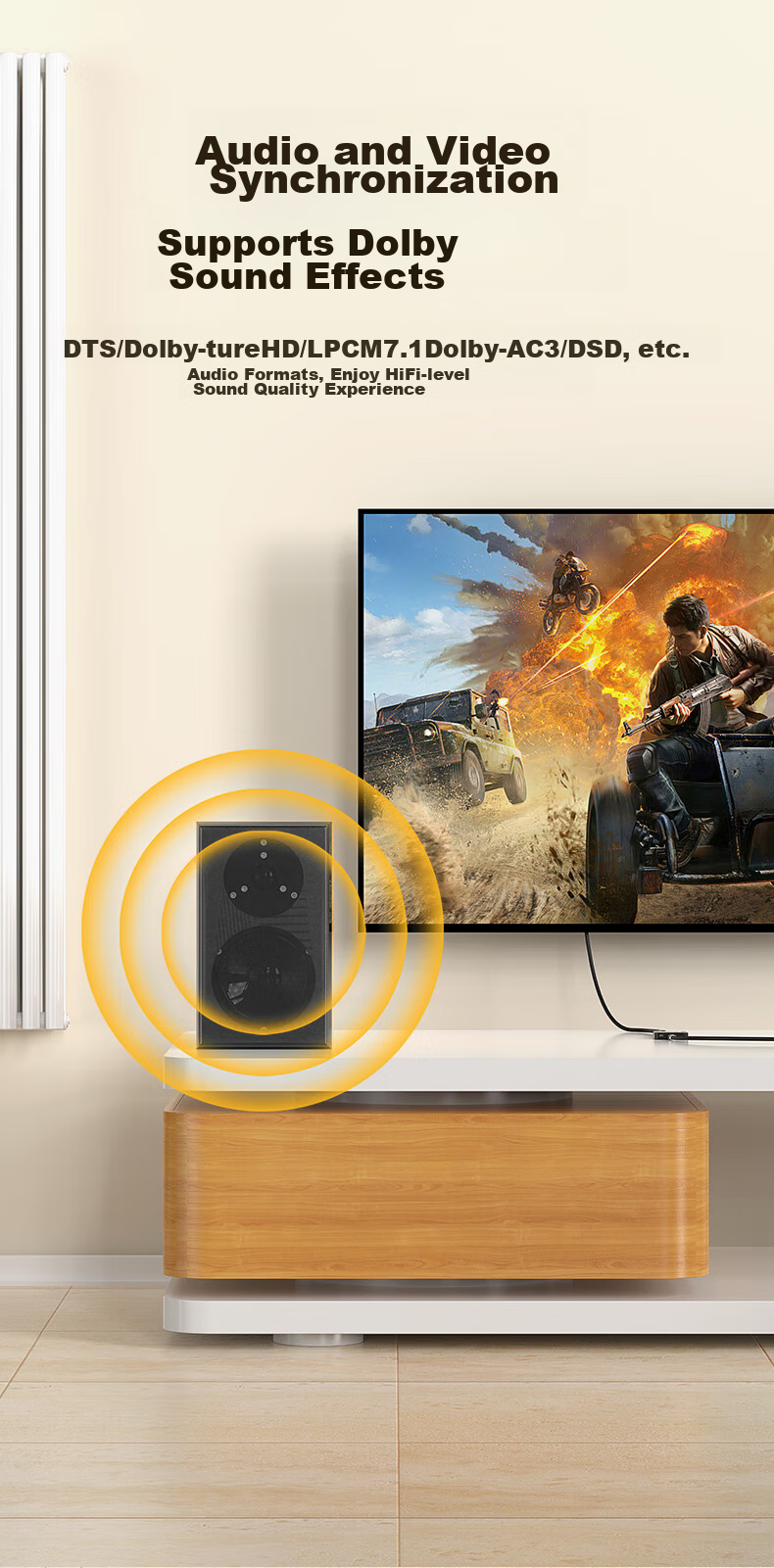 HDMI-разветвитель BIAZE 4K HD, один вход, два выхода, для ноутбука, телевизора, монитора, проектора, зеркальное отображение экрана