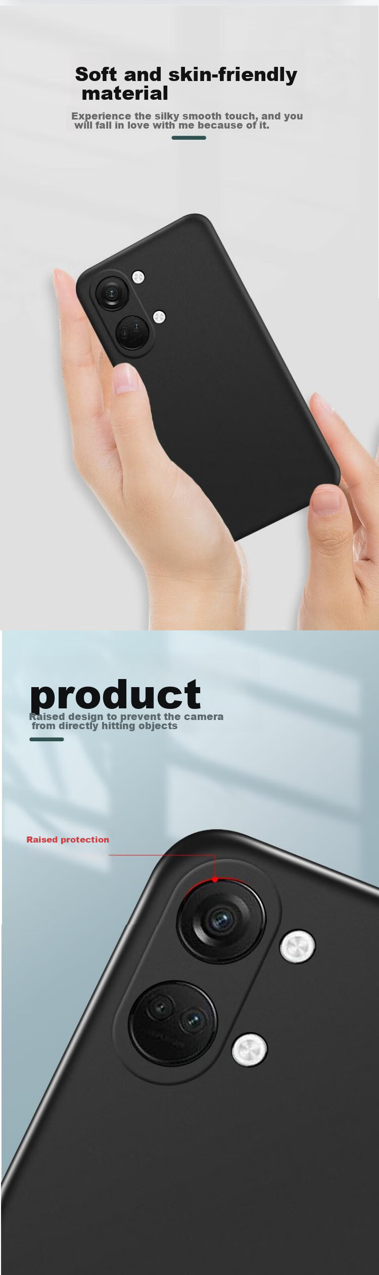 Чехол MAIKUQI для OPPO OnePlus Ace 2V, полноразмерный матовый TPU, противоударный, черный