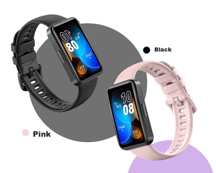 Ремешок CHENSONG для Huawei Band 8/9/10, силиконовый, черный